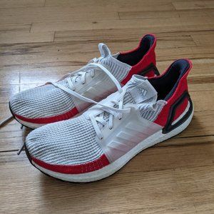 Adidas Ultraboost 19 White + Red